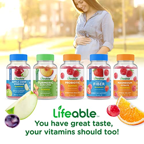 Lifeable Prenatal Multivitamin - Great Tasting Natural Flavor Gummy - Vegetarian Vitamin Supplement