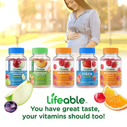 Lifeable Prenatal Multivitamin - Great Tasting Natural Flavor Gummy - Vegetarian Vitamin Supplement