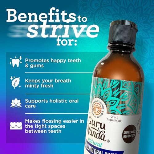GuruNanda Daily Oral Care Bundle – Hydroxyapatite Toothpaste & Coconut Oil Pulling Mouthwash for Stronger Teeth & Happier Gums