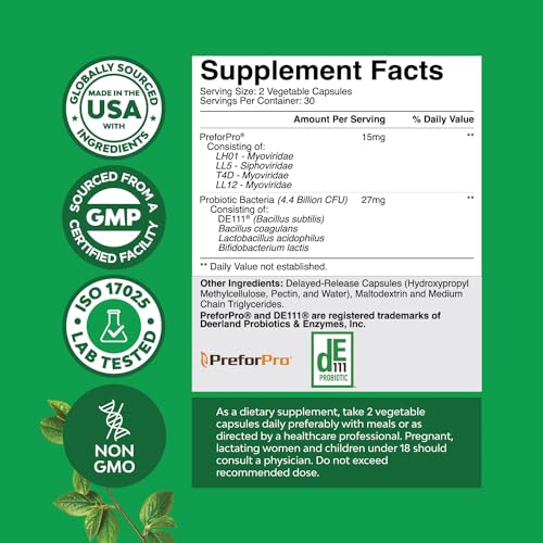 Prebiotics and Probiotics Gut Health Supplement - Super Potent Digestive Health Acidophil