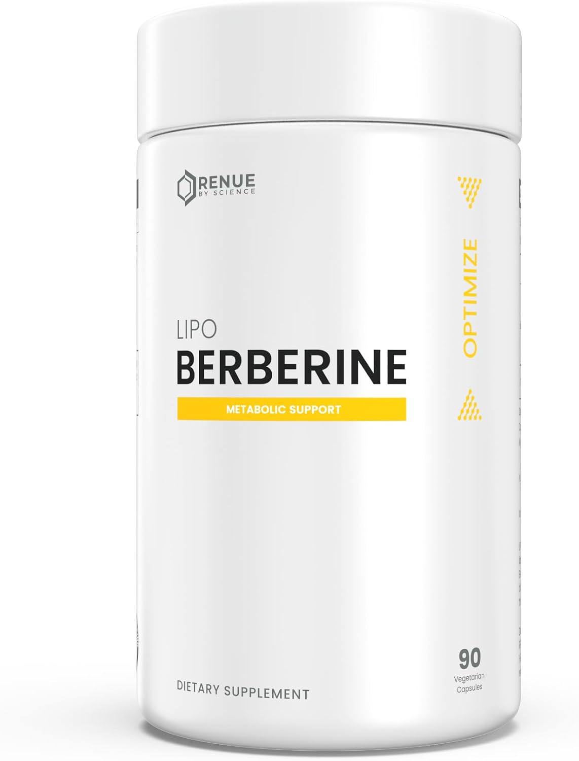 Renue By Science Berberine | 90 Berberine Supplement Capsules - 250mg Berberine per Serving | Bioavailable Formula for Increased Absorption | Non-GMO & Allergen Free | Manufactured in the USA