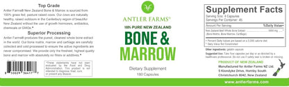 Antler Farms New Zealand Beef Liver & Bone Marrow Bundle | Grass Fed Beef Liver and Bone Marrow Supplement Bundle, Desiccated, Cold Processed, Pure and Clean Capsules