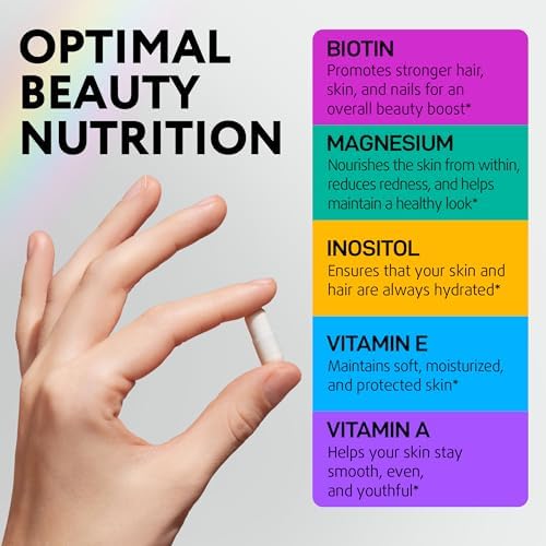 Biotin 10,000 mcg with Collagen & Keratin and Mullein Leaf Lung Support Drops Bundle – Hair, Skin, and Nail Vitamins Plus Lung Cleanse and Respiratory Detox for Men and Women – 60 Caps and 2 oz