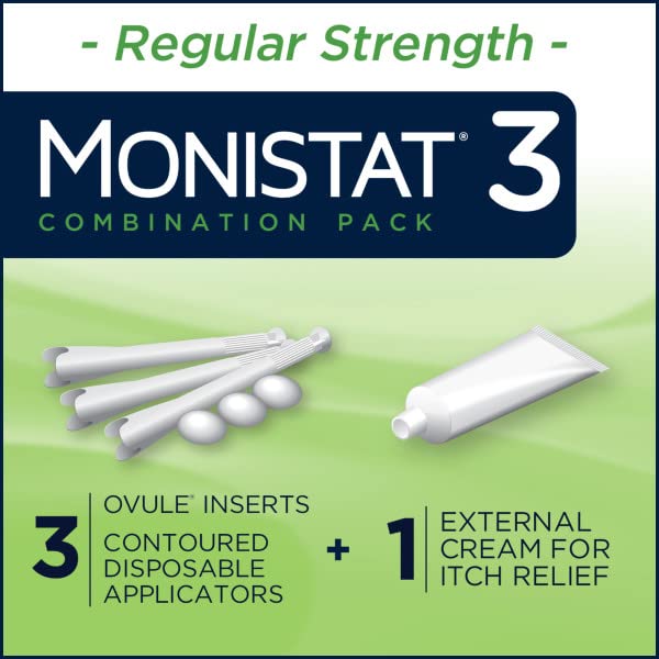 Monistat 3 Vaginal Antifungal Combination Pack - 3 Each, Pack of 2