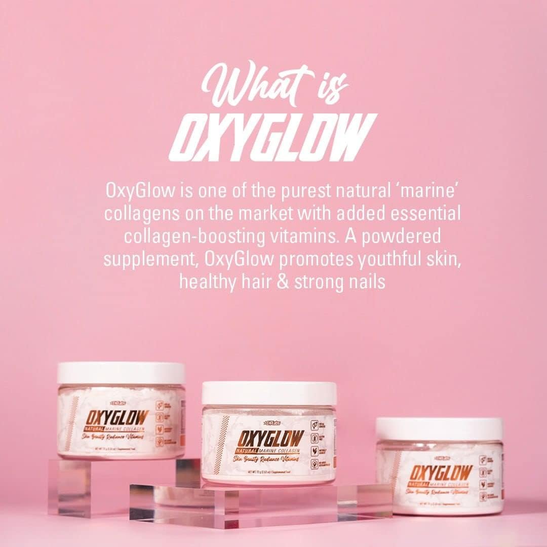 EHP Labs OxyGlow Marine Collagen Peptides Powder, Unflavored, 30 Servings | Hydrolyzed For Fast Absorption. Supports Skin Elasticity & Firmness, Stronger Hair And Faster Nail Growth. Mixes Clear.