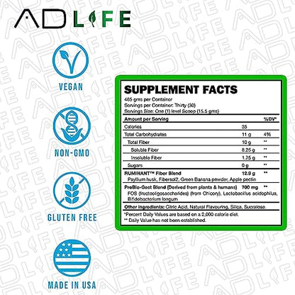 Project AD Fiber+ Fiber Supplement - Supports Gut Health and Digestive Regularity