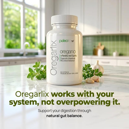 Paleolife - Oregarlix - Premium Gut Health Supplement. Microbial Balance with Premium Prebiotics - Help Keep Good Bacteria Healthy & Growing - 100% Natural (1-Pack)