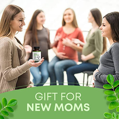 Lactation Supplement - Organic Moringa Capsules for Breastfeeding Support to Increase