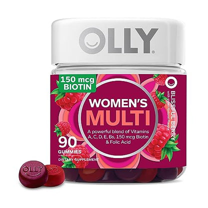 OLLY Women's Multivitamin Gummy, Overall Health and Immune Support