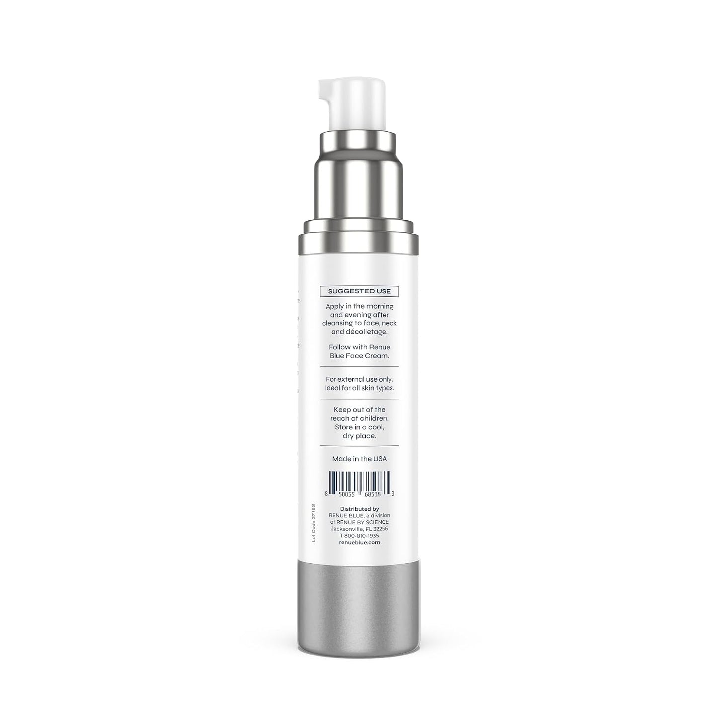 Renue Blue Methylene Blue Face Serum - Liposomal NAD+ Complex and Nutrients for Skin Rejuvenation, Deep Hydration, and Anti-Aging Support
