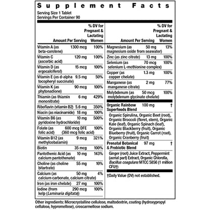 Rainbow Light High-Potency Prenatal One Multivitamin, Prenatal Health Multivitamin