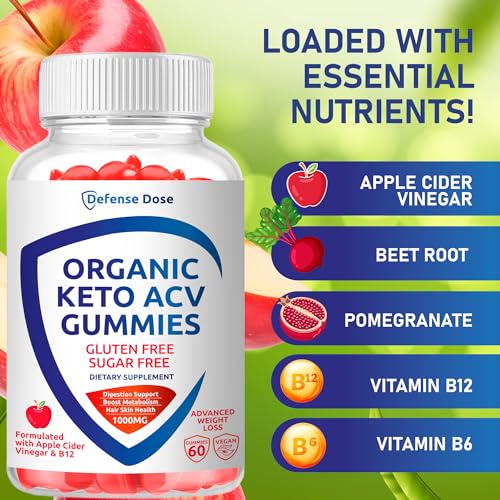 Organic Keto ACV Gummy Advanced Weight Loss - Gluten & Sugar Free Pro Active Rapid Belly