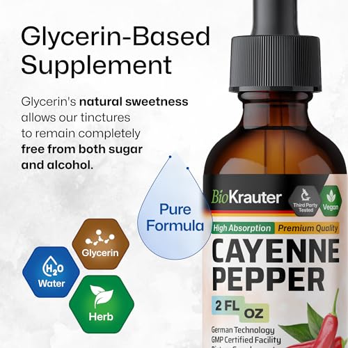 MAUWE HERBS Cayenne Pepper Supplement - Organic Cayenne Pepper Tincture