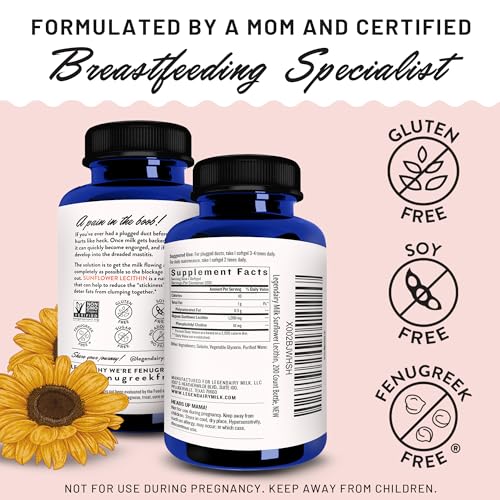 Legendairy Milk Liquid Gold + Sunflower Lecithin Lactation Supplement for Milk Supply