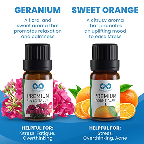 Everlasting Comfort Pure Essential Oils Set - Natural Aromatherapy Essential Oils for Diffuser