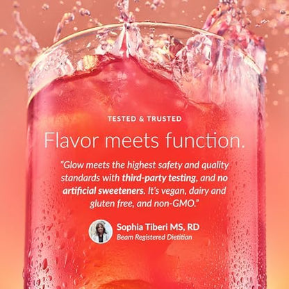 BEAM Glow Super Bundle, 60 Servings, Strawberry Kiwi, Raspberry, Watermelon, Blue Raspberry, 15 Servings Each