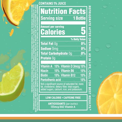 Sparkling Ice, Lemon Lime Sparkling Water, Zero Sugar Flavored Water, with Vitamins