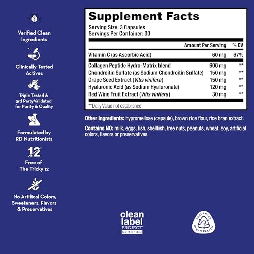 HUM Collagen Love Skin Supplement - Collagen Peptides w/Hyaluronic Acid & Vitamin C