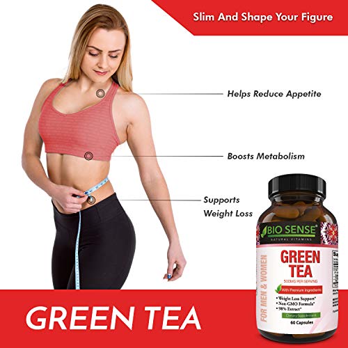 Green Tea Extract Capsules - Pure Extract - Weight Loss Pills - Burn Belly Fat - Metabolism Booster