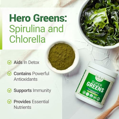 Super Greens Daily Greens Superfood Powder - Certified USDA Organic Green Powder