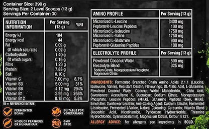 Grenade Defend BCAA Powder, Green Apple, 390 g (7 g BCAA's Per Serving - 30 Servings
