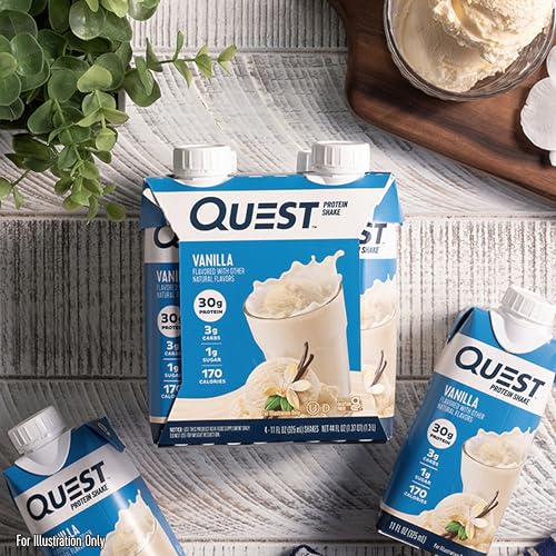 Quest Nutrition Vanilla Protein Shake, High Protein, Low Carb, Gluten Free, Keto Friendly