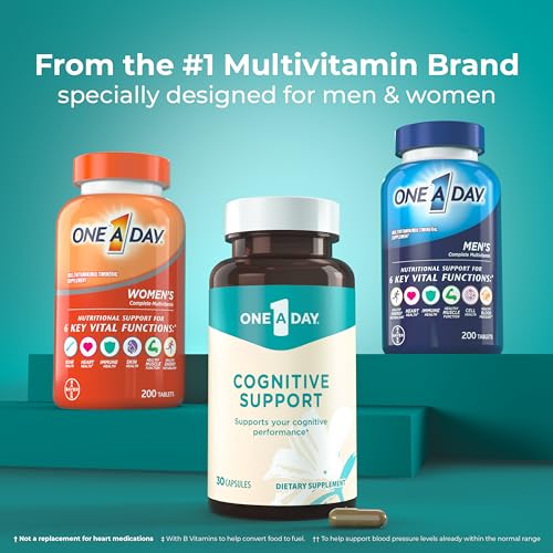 One A Day Cognitive Supplement – Brain Supplement to Support Cognitive Performance