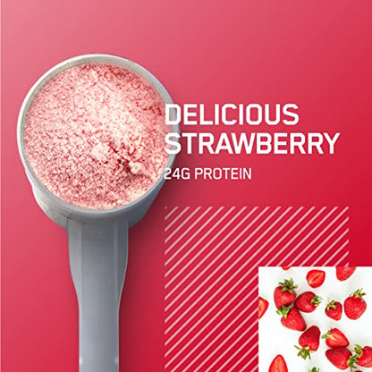 Optimum Nutrition Gold Standard 100% Whey Protein Powder, Delicious Strawberry