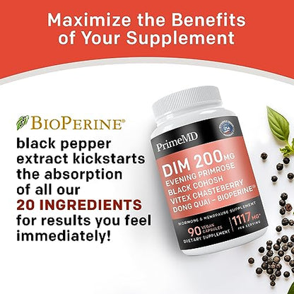 20-in-1 Menopause Supplements for Women - Dim Supplement Women - Estrogen Supple
