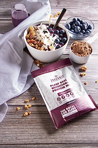 Zorganix Black Rice Protein Powder; Plant Based Organic Protein Powder Meal Replacement