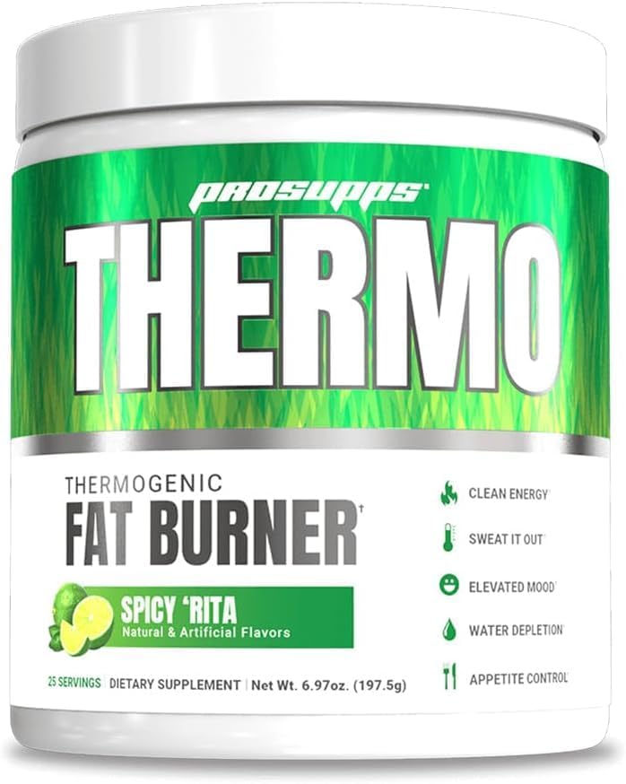 ProSupps L-Carnitine 3000 Stimulant Free Liquid Shots (31 Servings, Dragon Fruit) and Thermo Fat Burning Thermogenic Powder (25 Servings, Spicy 'Rita) Bundle