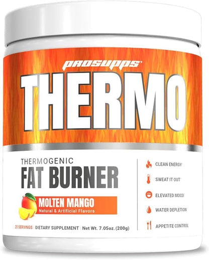 ProSupps L-Carnitine 3000 Stimulant Free Liquid Shots (31 Servings, Dragon Fruit) and Thermo Fat Burning Thermogenic Powder (25 Servings, Molten Mango) Bundle