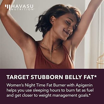 Night Time Fat Burner for Women | Weight Loss and Sleep Support Blend With Apigenin