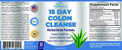 YUMMYVITE 15 Day Colon Cleanse and Detox, Herbal Detox Formula, Supports Weight