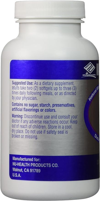 3 packs Marine Lipid NU-11 (200 Softgels)