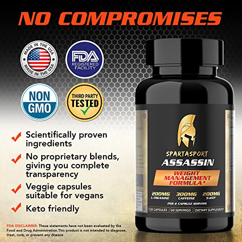 Spartasport Assassin Weight Management Formula - Weight Loss Pills for Women Men