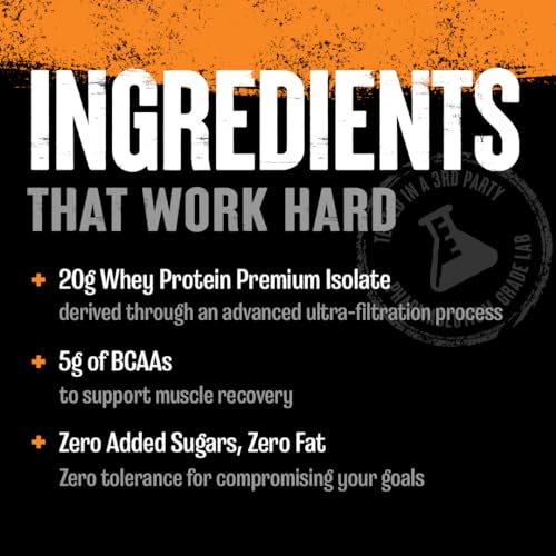 Clear Whey Isolate Protein Powder - Easy to Digest and Mix, 5g BCAA, Deliciously Juicy