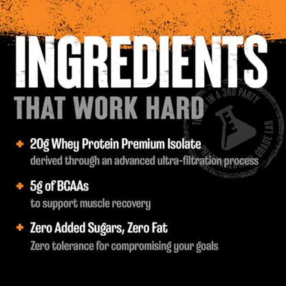 Clear Whey Isolate Protein Powder - Easy to Digest and Mix, 5g BCAA, Deliciously Juicy
