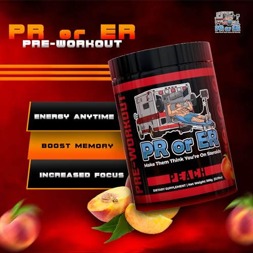 PR or ER Pre Workout Powder for Men and Women, Pre-Workout Energy Supplement