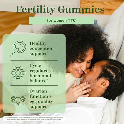 Pink Stork Fertility Gummies for Women - Support Conception for Her and Hormone