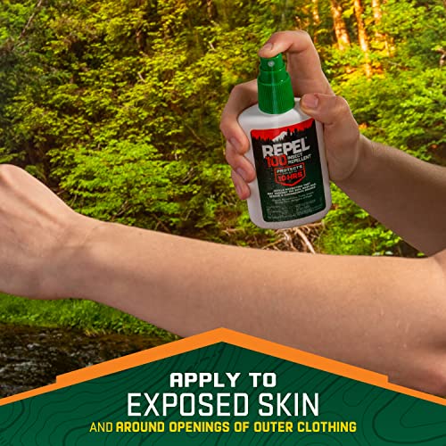 Repel 100 Insect Repellent, Pump Spray, 4-Fluid Ounces, 10-Hour Protec