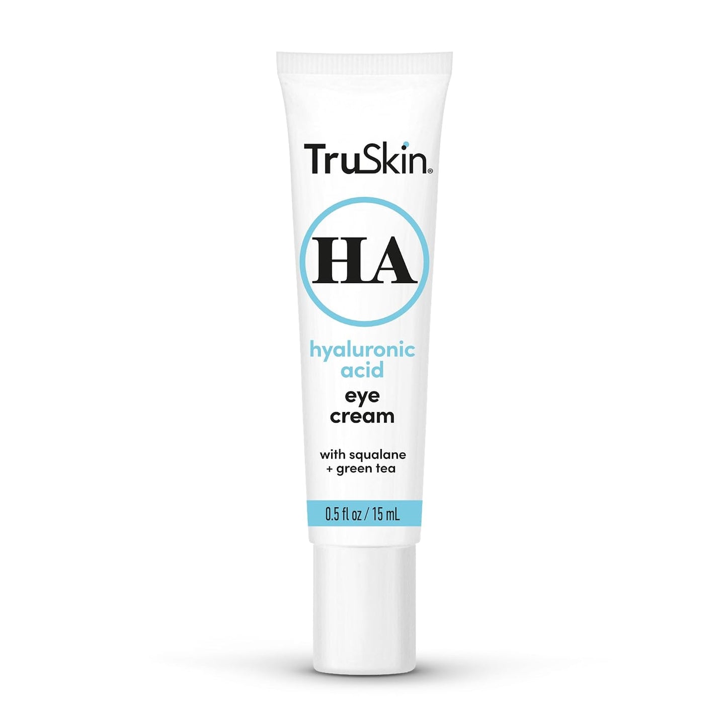 TruSkin Hydrating Eye Cream for Dark Circles & Puffiness, 0.5 fl oz | With Hyaluronic Acid, Squalane and Green Tea to hydrate, brighten and visibly smooth the under eye area