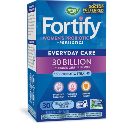 Nature's Way Fortify Probiotics for Women + Prebiotic, Digestive*, Immune*, and Vaginal