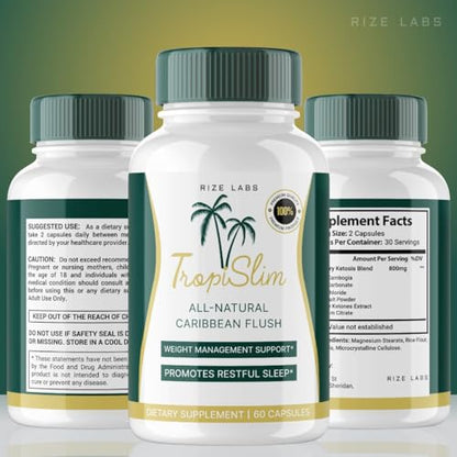 rize labs (5 Pack Tropislim Weight Loss Supplement, Tropislim Capsules for Total Body