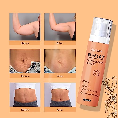 Pulchra B Flat Belly Firming Cream, Skin Tightening Cream for Cellulite, Firming and Tightening