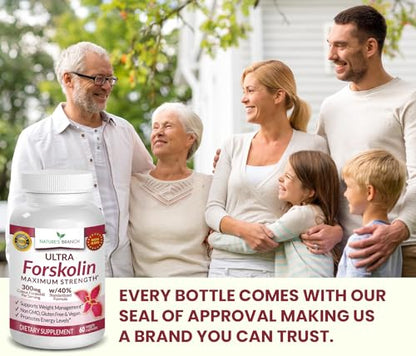 Premium 100% Ultra Pure Forskolin for Weight Loss Max Strength w/ 40% Standardized