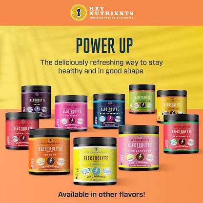 Key Nutrients Electrolytes Powder - Tropical Peach Mango Drink Mix 90 Servings