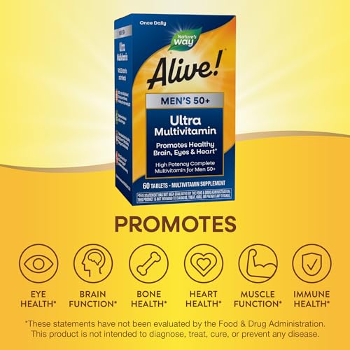 Nature's Way Alive! Men’s 50+ Daily Ultra Potency Complete Multivitamin