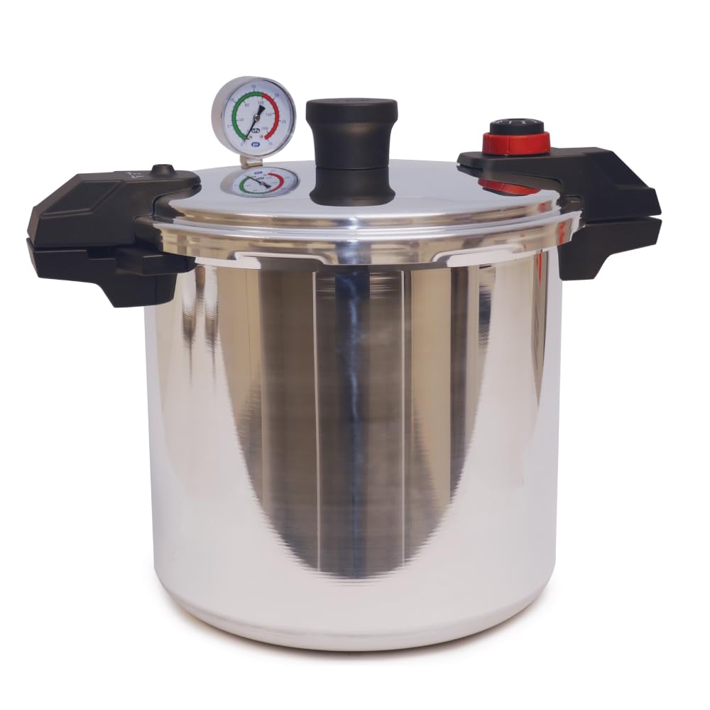 T-fal Pressure Cooker Aluminum Pressure Canner, 22 Quart, 3 PSI Settings, Cookware